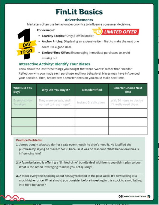 Financial Literacy Workbook